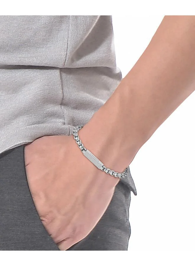 Lacoste  L'Essentiel Collection Chain Bracelet For Men In Stainless Steel - 2040123 for Men | Best Price UAE